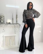 Sonya Silver čipkasta bluza