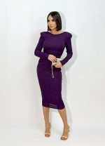 Athena Galaxy midi haljina otvorenih leđa