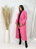 Eleanor Pink midi ženstveni kaput