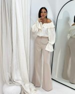 Stacy White lepršava bluza