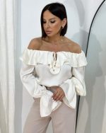 Stacy White lepršava bluza