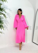 Polina Fuchsia maxi lepršava haljina