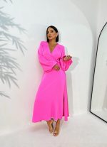 Polina Fuchsia maxi lepršava haljina