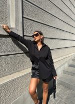 Dominika Black pamučna košulja