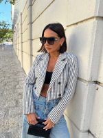 Veronica Tartan bolero blejzer