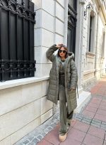 Celesta Maxi Olive kratka jakna