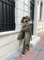 Celesta Maxi Olive kratka jakna