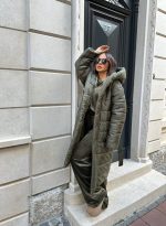 Celesta Maxi Olive kratka jakna