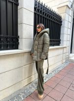 Celesta Mini Olive kratka jakna
