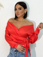 Sayonara Red bluza od satena