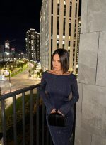 Inessa Midnight duga svetlucava haljina otvorenih leđa
