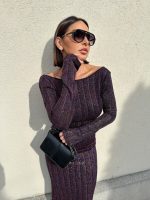 Inessa Galaxy duga svetlucava haljina otvorenih leđa