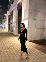 Brenda Black svetlucava midi haljina