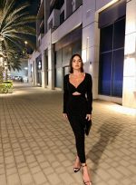 Brenda Black svetlucava midi haljina
