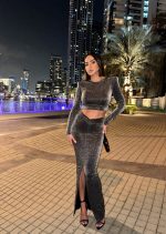Aldina Metallic svetlucavi dvodelni set
