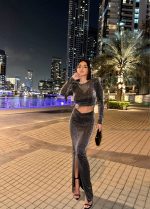 Aldina Metallic svetlucavi dvodelni set