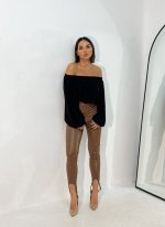 Remi Chocolate jeggings od vinila