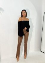 Brie Chocolate pantalone od vinila