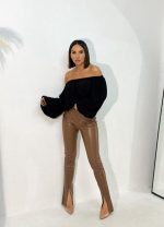 Brie Chocolate pantalone od vinila