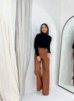 Quinn Brown vinil pantalone