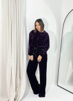 Martina Eggplant plišani sportski komplet