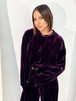 Martina Eggplant plišani sportski komplet