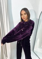 Martina Eggplant plišani sportski komplet