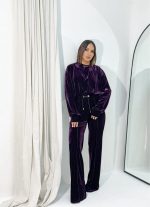 Martina Eggplant plišani sportski komplet