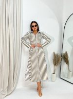 Nadya Sage midi pamučna haljina