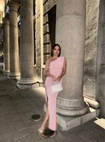 Hazel Rose asimetrična haljina od likre