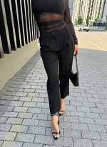 Zita Black trendi cigaret pantalone