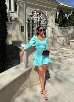 Rosalia Turquoise mini haljina