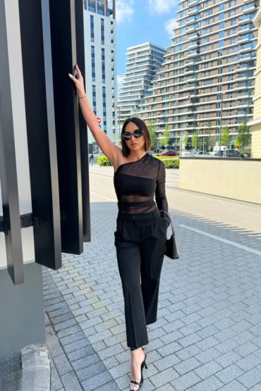 Zita Black trendi cigaret pantalone