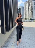 Zita Black trendi cigaret pantalone