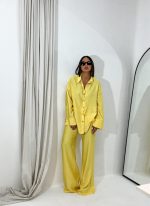 Tamia Yellow lepršavi co-ord komplet