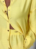 Tamia Yellow lepršavi co-ord komplet