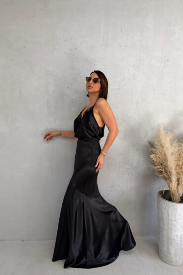 AELIN BLACK KOMPLET SUKNJE I BLUZE