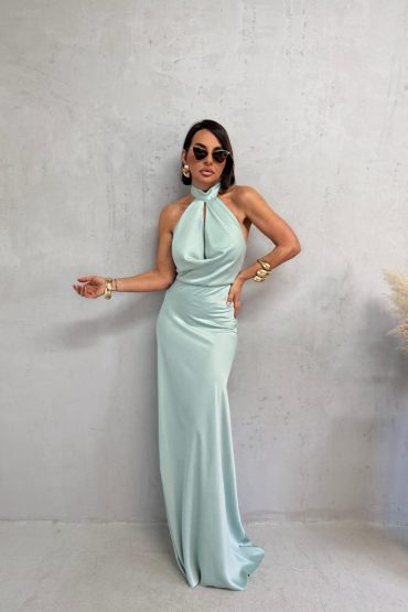 GRETA MINT ELEGANTNA SATENSKA HALJINA