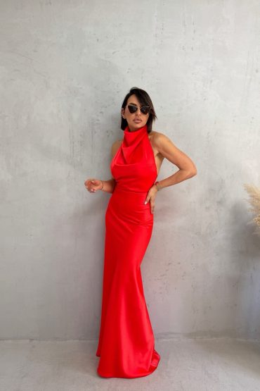 ARYA RED ELEGANTNA SATENSKA HALJINA
