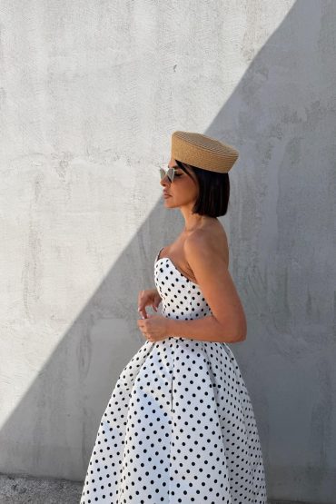 MADDY WHITE POLKA DOT KOMPLET