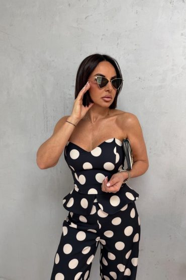 NELL BLACK POLKA DOT KOMPLET